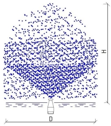 Фонтанная насадка Spraying jet 1/2", 6 мм