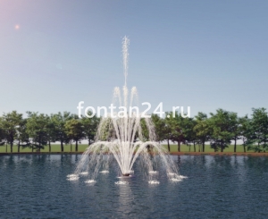 Плавающий фонтан "Корона IV", h=4,7 м