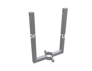 Кронштейн для 2 прожекторов, нерж. сталь (хомут 65)