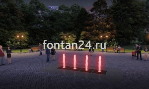 Уличный фонтан "Вектор" 4x1 м